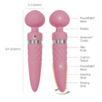 BMS Pillow Talk Sultry Rotating Warming Wand Massager Pink 26816 677613268167 Feature Detail