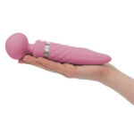 BMS Pillow Talk Sultry Rotating Warming Wand Massager Pink 26816 677613268167 Hand Model Detail 1