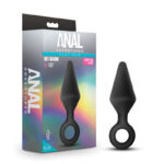 Blush Anal Adventures Platinum Loop Plug Large Black BL 10985 819835027829 Multiview