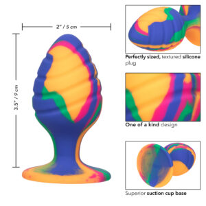 Calexotics Cheeky Swirl Tie Dye Plug Large Multicoloured SE 0439 20 3 716770101556 Detail