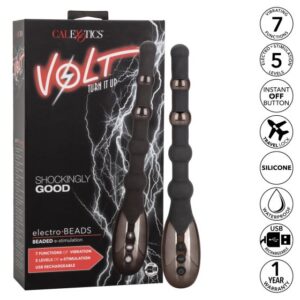 Calexotics VOLT Electro Beads Flexible E Stimulation Anal Beads Black SE 4310 50 3 716770098757 Info Multiview