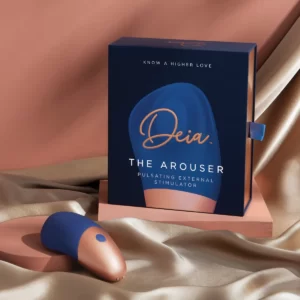 Deia The Arouser Pulsating Stimulator Blue Rose Gold DA6728 843445030801 Art Multiview