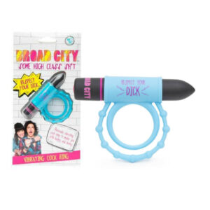 Lovehoney Broad City Vibrating Cock Ring Blue Black BC 68268 5060493001705 Multiview