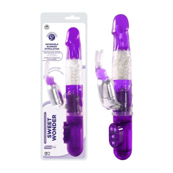 NMC Excellent Power Sweet Wonder Rabbit Vibrator Purple FPBM024A00 042 4897078630675 Multiview