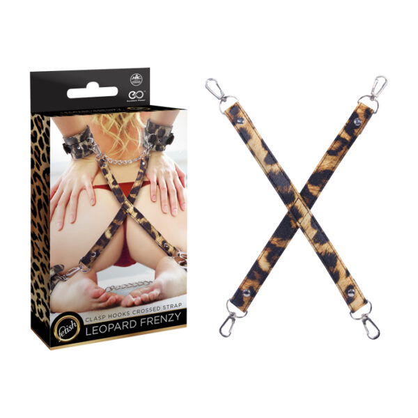 NMC Leopard Frenzy Bondage Gear Hogtie Connector Leopard Print FNN009A000 070 4897078631023 Multiview