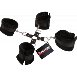 Excellent Power Sex Mission Hogtie Restraint Cuffs Set Black FNJ010A000 010 4897078623394 Detail