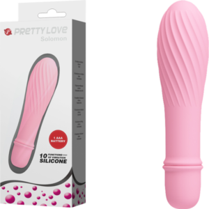 Pretty Love Solomon 10 Function Silicone Vibrator Light Pink BI 014503 1 6959532320046 Multiview