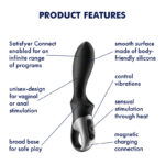 Satisfyer Heat Climax App Enabled Heating Anal Vibrator Black 4001661 4061504001661 Info Detail