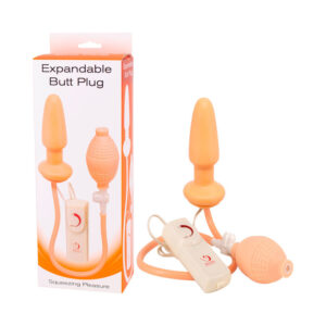 Seven Creations Vibrating Expandable Butt Plug Flesh 7199PM NBX 4890888719912 Multiview