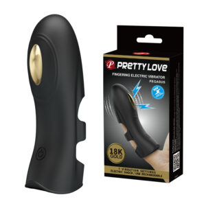 Baile Pretty Love Pegasus Rechargeable E Stim Finger Vibrator Black BI 014784 6959532325409 Multiview