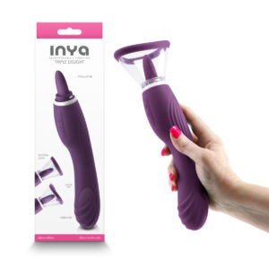 NS Novelties INYA Triple Delight Vibrator Suction Clitoral Flicker Purple NSN 0552 25 657447104411 Multiview