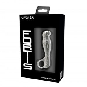 Nexus Fortis Aluminium Rechargeable Prostate Massager P Spot Vibrator Silver NXS FOR001 5060274220493 Boxview