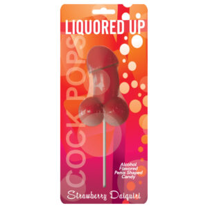 Hott Products Liquored Up Cock Pops Strawberry Daiquiri Flavour HP2837 818631028375 Boxview