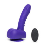 Uprize Autoerect Remote Vibrating Dildo 6 Inch Purple UP 70671 5060020002588 Remote Detail