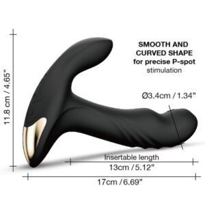 Dorcel Multi P Joy Wireless Remote Rimming Prostate Massager Black 6072660 3700436072660 Detail