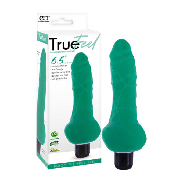 NMC Excellent Power True Feel 6 point 5 inch Dual Density Ballsy Bulge Penis Vibrator Green FPBP008A00 026 4897078632068 Multiview