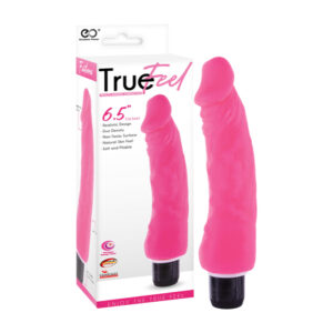 NMC Excellent Power True Feel 6 point 5 inch Dual Density Trojan Penis Vibrator Pink FPBP004A00 027 4897078631917 Multiview