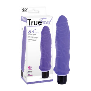 NMC Excellent Power True Feel 6 point 5 inch Dual Density Veined Penis Vibrator Purple FPBP006A00 022 4897078631979 Multiview