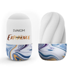 Svakom Hedy X Experience Egg Stroker Masturbator White SL43 6959633146972 Multiview