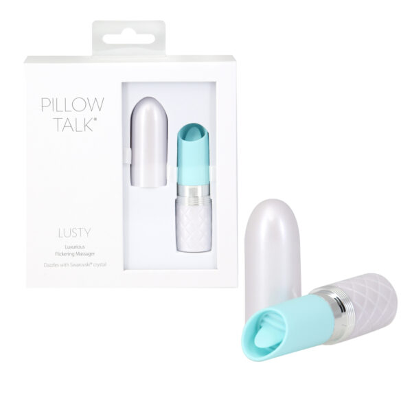 BMS Pillow Talk Lusty Flickering Clitoral Vibrator Teal 27419 677613274199 Multiview.jpg