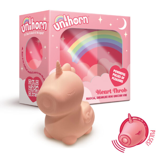 Creative Conceptions Unihorn Heart Throb Pulsing Muzzle Unicorn Clitoral Toy Pink UNIHT 5037353007450 Multiview.jpg