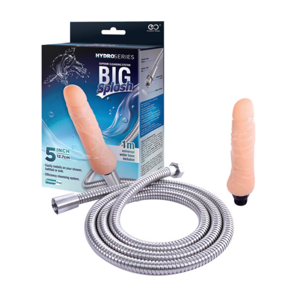 NMC Excellent Power Big Splash 5 Inch Dildo Douche with Shower Flex Hose Light Flesh FNP010A000 001 4897078631580 Multiview.jpg