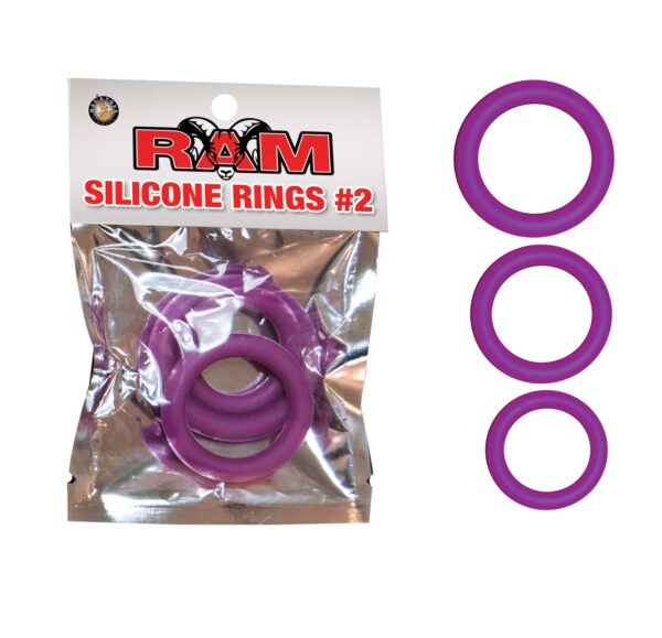 Nass Toys Nasswalk RAM Silicone Cock Rings 3 Sizes Purple 2591 B 782631259124 Multiview.jpg