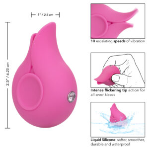 Calexotics LuvMor Kisses Flickering Clitoral Vibrator Pink SE 0006 15 3 716770103383 Detail.jpg