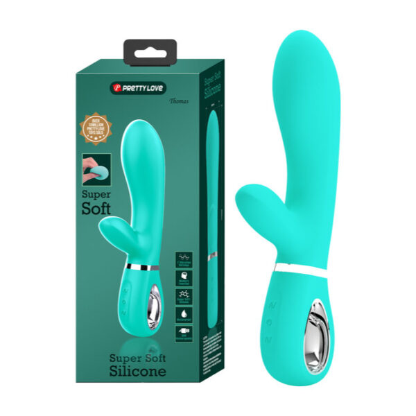 Pretty Love Super Soft Silicone Thomas Rabbit Vibrator Sea Foam Green BI 014621 4 6959532334937 Multiview.jpg