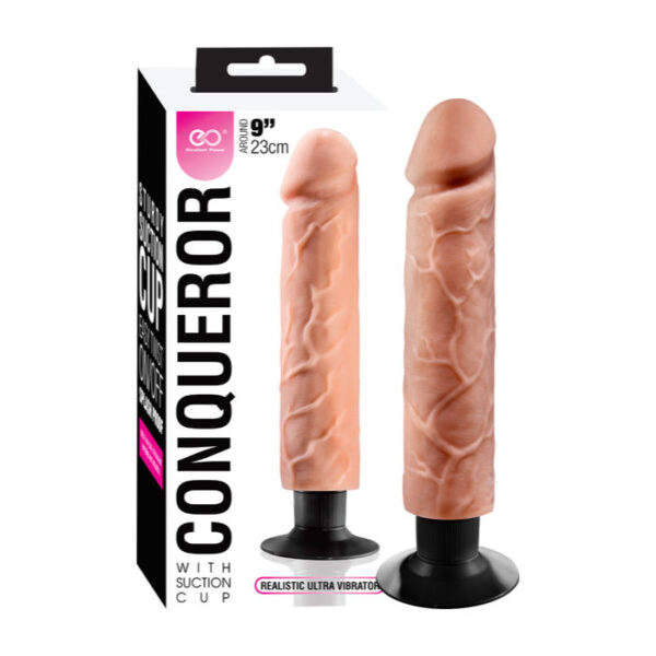 NMC Excellent Power Conqueror 9 Inch Penis Vibrator Light Flesh FPBG049B00 001 4897078629143 Multiview.jpg