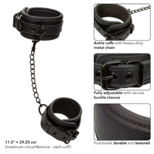 Calexotics Nocturnal Faux Leather Ankle Cuffs Black SE 2678 20 3 716770108432 Info Detail.jpg