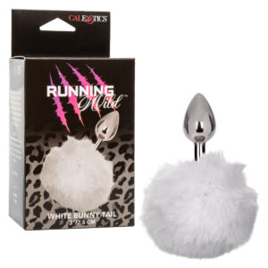 Calexotics Running Wild Bunny Tail Butt Plug White Chrome SE 2654 00 3 716770109187 Multiview.jpg