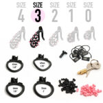 CellMate FlexiSpike Silicone Spike Plastic Locking Chastity Cage Size 3 Black Pink CM688349 810001688349 Info Detail.jpg