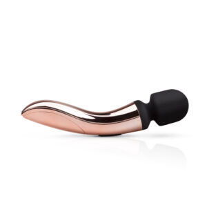 EDC Wholesale Rosy Gold Rechargeable Curve Wand Massager Rose Gold RG009 8719934001213 Side Detail.jpg