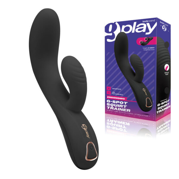 Bodywand G Play Ergonomic Squirt Trainer Rabbit Vibrator Black BW803 848416010813 Multiview.jpg