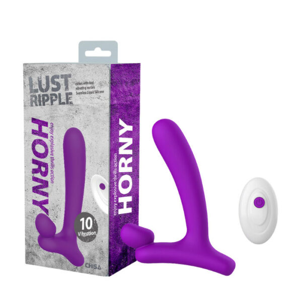 Chisa Novelties Lust Ripple Horny Remote Dual Vibrator Purple CN 170759691 759746596918 Multiview.jpg