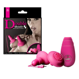 NMC Double Double Flip Over Nipple and Clitoral Vibrators Pink FVSH013B00 027 4892503158335 Multiview.jpg