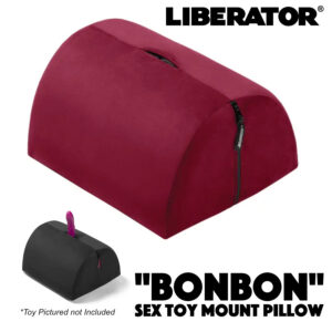 Liberator BonBon Sex Toy Mount Pillow Positioning Pillow Merlot Red LIB549 845628019238 Multiview