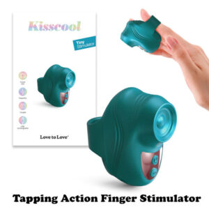 Love to Love Kisscool Tapping Finger Clitoral Stimulator Iridescent Teal Green 6033340 3700436033340 Multiview.jpg