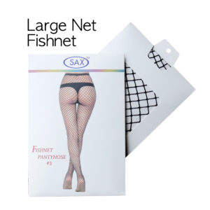 Sax Healthcare Large Net Fishnet Pantyhose One Size Black SAXLNFNPOSBLK953 9328951009530 Boxview.jpg