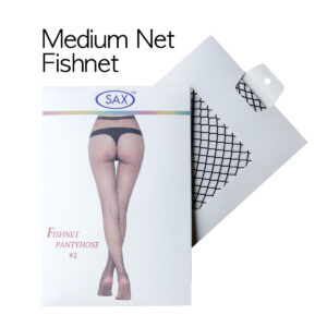 Sax Healthcare Medium Net Fishnet Pantyhose One Size Black SAXMNFNPOSBLK952 9328951009523 Boxview.jpg