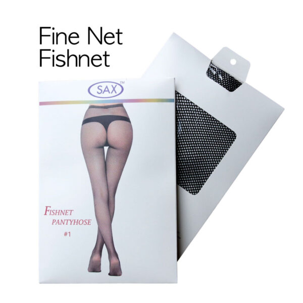 Sax Healthcare Small Fine Net Fishnet Pantyhose One Size Black SAXFNFNPOSBLK951 9328951009516 Boxview.jpg