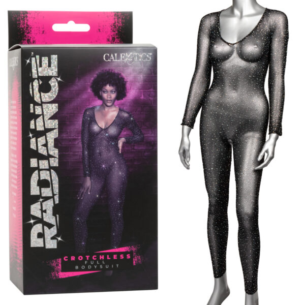 Calexotics Radiance Crotchless Full Body Suit One Size OS Black SE 3002 35 3 716770105042 Multiview.jpg