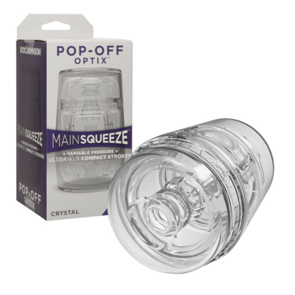 Doc Johnson Main Squeeze Pop Off OPTIX Compact Stroker Clear 5203 01 BX 782421067281 Multiview.jpg