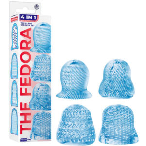 NMC The Fedora 4 Pack Textured Glans Stroker Set Blue FKQ040A000 044 4897078636486 Multiview.jpg