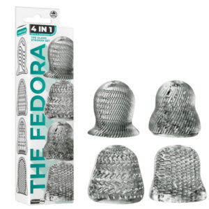 NMC The Fedora 4 Pack Textured Glans Stroker Set Smoke FKQ040A000 041 4897078636479 Multiview.jpg