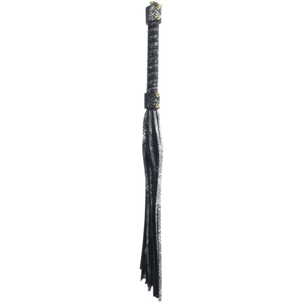 Shots Toys Ouch Florence Collection Whip Black Snakeskin OU1004BLK 8714273056634 Detail.jpg