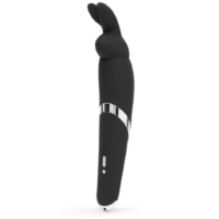 Happy Rabbit – Rechargeable Rabbit Wand Vibrator (Black)