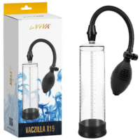 La Viva – Vaczilla X15 Bulb-Type Penis Pump (Black/ Clear)