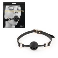 NS Novelties – Fetish & Fashion “Fran” Breathable Ball Gag (Black/Gold)